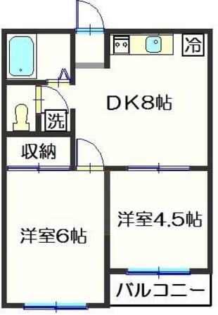 フレンドハイツの物件間取画像